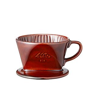 Kalita(カリタ) 陶器製コーヒードリッパー 101茶｜cafe-saitaniya