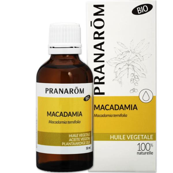 マカデミアオイル 50ml （プラナロム）（マカダミア キャリアオイル ベースオイル 植物油 オーガ...