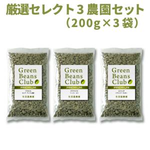 コーヒー 生豆 お試し 600g 3農園セット 200g×3種類 プレミアム メール便 家庭用 自家焙煎 未焙煎 生豆倶楽部｜cafegokochi