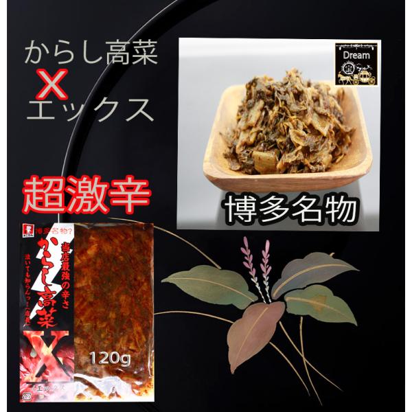 オニマル　からし高菜エックス 最強の辛さ120g×1袋　送料無料　　高菜祭り