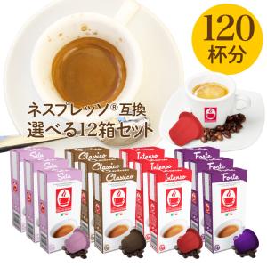 【選べる12箱セット（120杯分）】ネスプレッソ 互換 送料無料 nespresso　カプセル コーヒー ネスプレッソカプセル caffebonini カフェボニーニ 公式