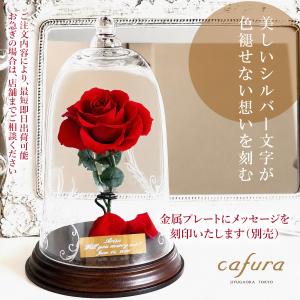 プリザーブドフラワー 美女と野獣 ガラスドーム...の詳細画像2