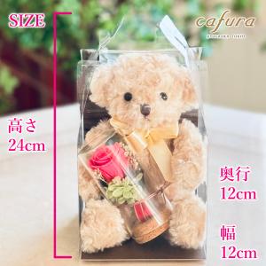 プレゼント プリザーブドフラワー ぬいぐるみ ...の詳細画像2