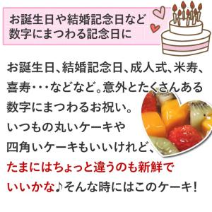 誕生日ケーキに大人気 記念の数字を形にしました...の詳細画像1