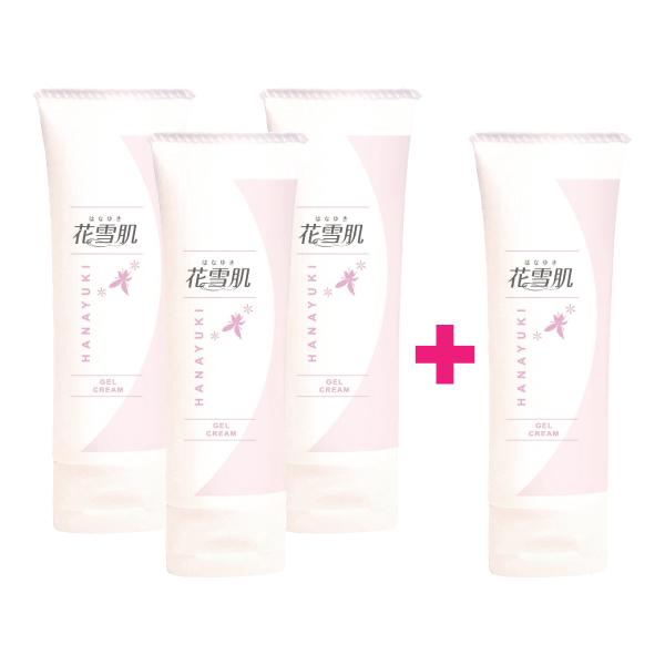 花雪肌 ジェルクリーム 80g×3個セット＋1個おまけ付き 合計4個でお得！ チューブタイプ 医薬部...