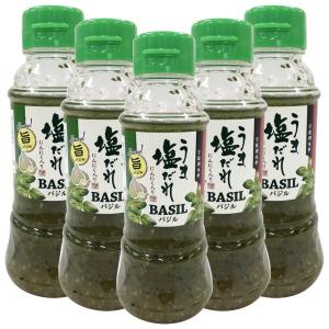 うま塩だれ バジルBASIL ニンニク入り 250ml×5本セット ポイント消化