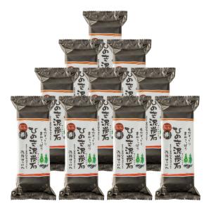 【ひのき泥炭石150gがリニューアル】ひのき泥炭石 洗顔せっけん すっきりタイプ 150g（75g×2個） 10個セット ペリカン石鹸 正規販売店 送料無料