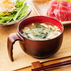 取っ手付汁椀ミニ ブラウン 容量320ml 2...の詳細画像1