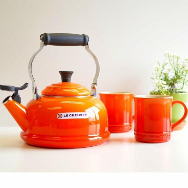 ル・クルーゼ ケトル＆マグセット フレイム オレンジ ルクルーゼ やかん Le Creuset Te...