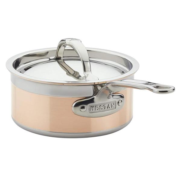 へスタン 片手鍋 フタ付 コッパーコア カッパー 銅 Hestan - CopperBond Col...