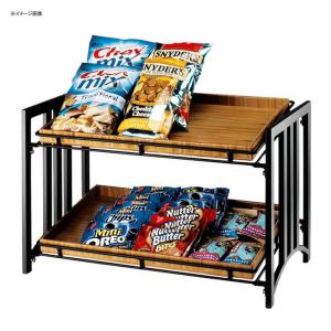 ディスプレイラック 2段 カウンタートップ 棚 什器 店舗 Cal-Mil 1722 Mission Two Tier Merchandiser