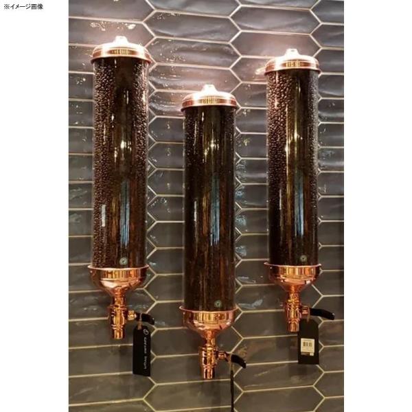 コーヒー豆用 ディスペンサー シャイニーカッパー 銅 壁掛け アクリル 直径16cm アメリカ製 サ...