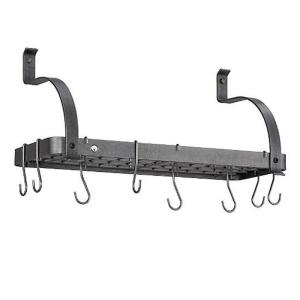 ポットラック 棚付 スチール 限定モデル アメリカ製 Crate and Barrel Enclume Bookshelf Pot Rack｜cakmkt