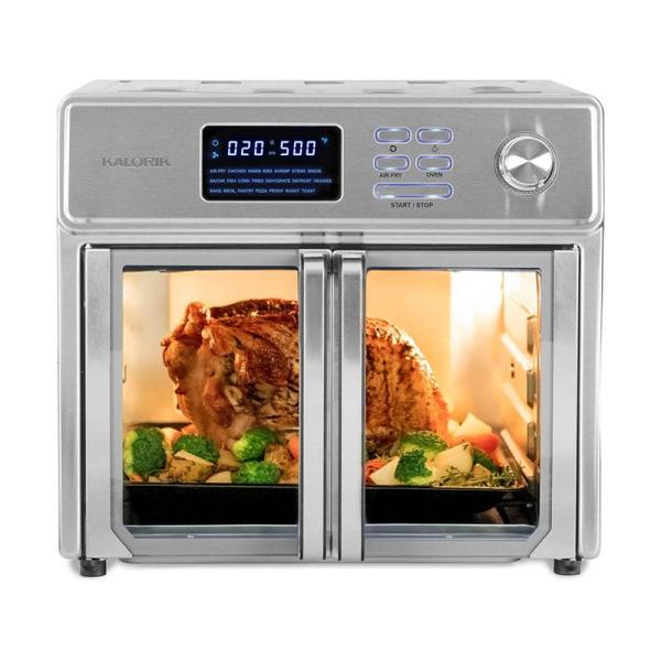 マルチオーブン 25Lステンレス ノンフライヤー ロティサリー トースター 食品乾燥 カロリック K...