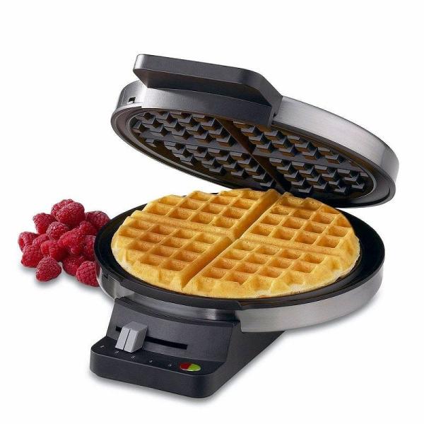 家庭用 クイジナート ワッフルメーカー 4枚焼 丸型 BPAフリー Cuisinart Waffle...