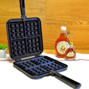 業務品質 ワッフルメーカー 180度開く 2枚焼 クランプーズ