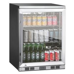 家庭用 冷蔵庫 88L アンダーカウンター ステンレス ガラスドア