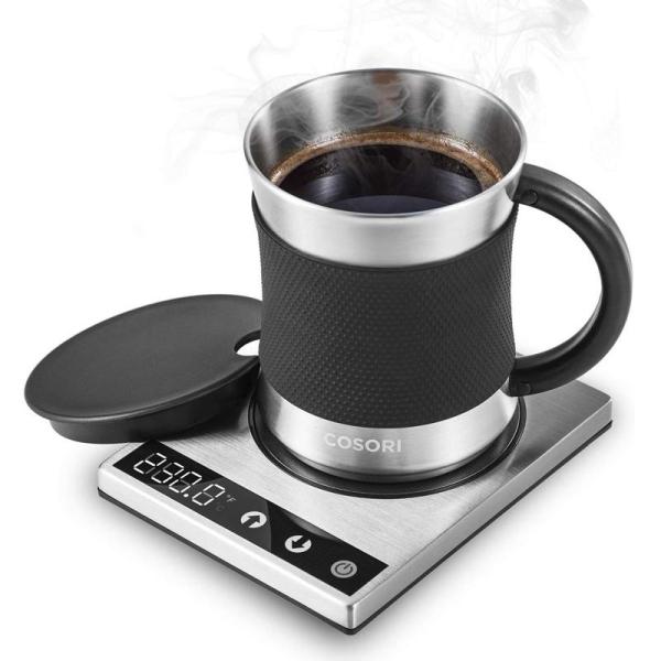 マグウォーマー マグセット 500ml ステンレス 温度調節 保温 加熱 コーヒー 紅茶 Cosor...