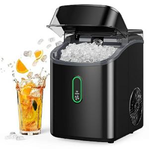 アイスメーカー 製氷機 家庭用 Silonn Nugget Ice Maker Countertop Pebble Ice Maker with So