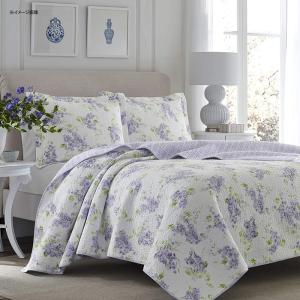 LAURA ASHLEY（ローラアシュレイ） ベッドカバー ピロカバー 3点セット