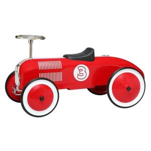 【組立要】モルガン・サイクルストライプレーサー・フットフロアチャイルズライドオンカー・レッド Morgan Cycle Stripe Racer Fo