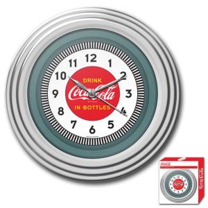 コカコーラ ウォールクロック 直径30cm 掛け時計 レトロ Trademark Global Coca Cola 11.75" 1930s Styl｜cakmkt
