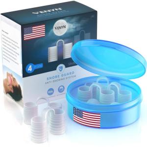 いびき防止 ノーズベント 4種セット ケース付 鼻クリップ 快眠 Venyn Set of 4 Nose Vents to Ease Breathin