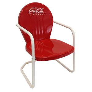 コカコーラ メタル テーブル チェア セット ...の詳細画像1
