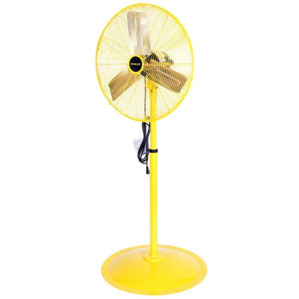 扇風機 高さ最大188cm 金属製 イエロー 黄色 スタンレー STANLEY ST-24P Hig...