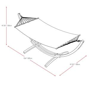 ウッドキャニオン スタンド付パティオハンモック...の詳細画像1