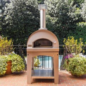 ピザオーブン カート 薪焼き アウトドア Fontana Forni Margherita Wood Fired Pizza Oven and Car