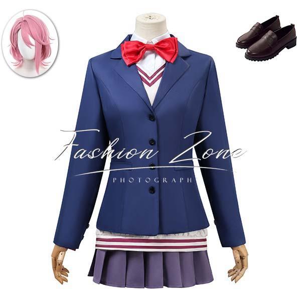 ◆ダンダダン DAN DA DAN 風 白鳥愛羅 制服 コスプレ衣装 ウィッグ 靴 cosplay ...