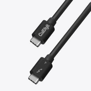 Thunderbolt 4/USB 4ケーブル (0.8m) パッシブ 40Gb/s, 100W, 20V, 5A [TB4-P08B-540]｜caldigit-japan