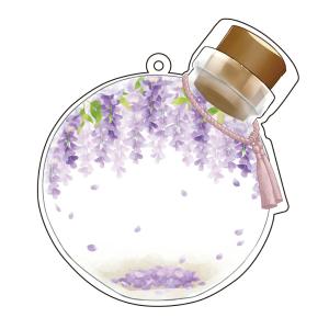 アクリルメイクアップカバー 藤の花