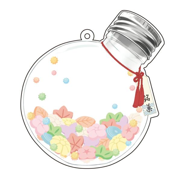 アクリルメイクアップカバー お茶菓子