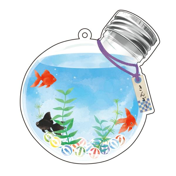 アクリルメイクアップカバー 金魚鉢
