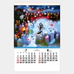 名入れカレンダー 2027 壁掛け SG-508 光と影のメルヘン フィルム 100冊