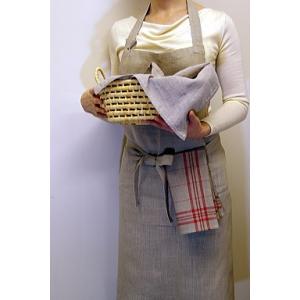 CALIENTE リトアニア リネン 麻 100％ カルボ　リネン 麻　エプロン ap050