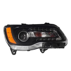 ヘッドライト 2011-2014クライスラー300交換用ハロゲンLED DRLブラック
