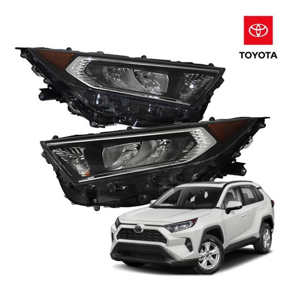 USトヨタ純正 19y- RAV4 50系 ヘッドライト ヘッドランプ(LED仕様) オレンジリフレ...