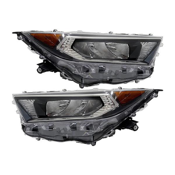 DEPO 正規品 ヘッドライト ヘッドランプ クロームインナー 純正タイプ US仕様 LED仕様 オ...