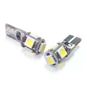 T10 LED バルブ(5SMD/3chip/キャンセラー/ホワイト) SET｜californiacustom