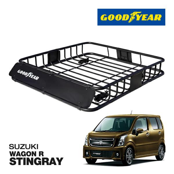 GOODYEAR 正規品 スチール ルーフラック ROAD PRO ルーフキャリア ブラック 111...