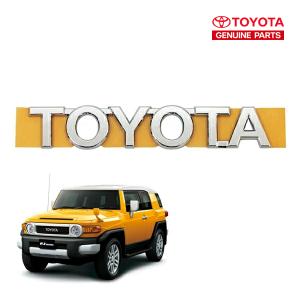 トヨタ純正 TOYOTA 07-18y FJクルーザー GSJ15W 汎用 リアエンブレム TOYOTAロゴ 両面テープ リアゲート テールゲート