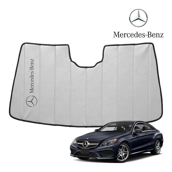 USベンツ純正 専用設計 Mercedes-Benz ロゴ入 サンシェード 吸盤不要 折りたたみ式 ...