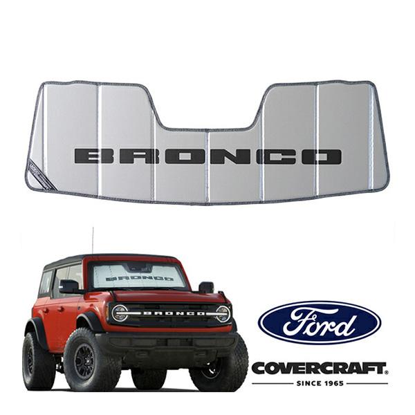 フォード純正 サンシェード/日除け BRONCOロゴ入り CoverCraft UVS100 シルバ...