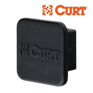 【CURT 正規品】 ヒッチカバー ヒッチキャップ 22272 ロゴ有 ラバー製 2インチ角 約50mm｜カリフォルニアカスタム Yahoo!店