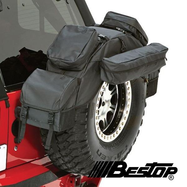 BESTOP 正規品 RoughRider スペアタイヤオーガナイザー 34-37インチ用 汎用 ブ...