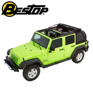 正規品】BESTOP Trektop Proハイブリッドソフトトップ ブラック 