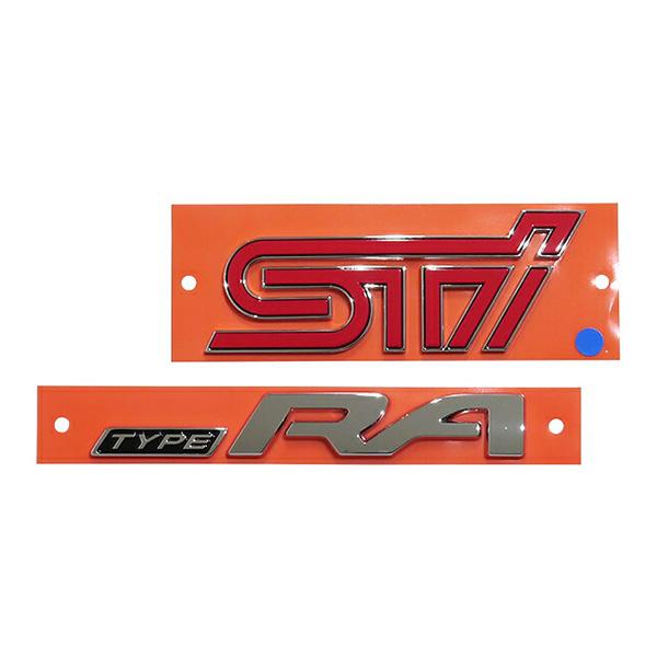 USスバル純正 WRX STI S4 限定車 Type RA リアエンブレム VAB VAG VA ...